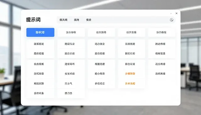 面试自我介绍提示词分类管理的选型与使用建议