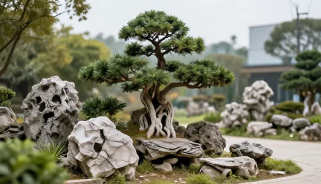 园林假山假树选型需因景制宜，提升艺术表现力