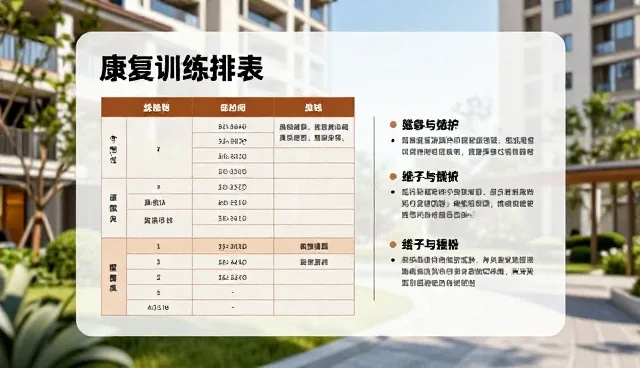 康复训练计划使用中的性能表现与维护要点