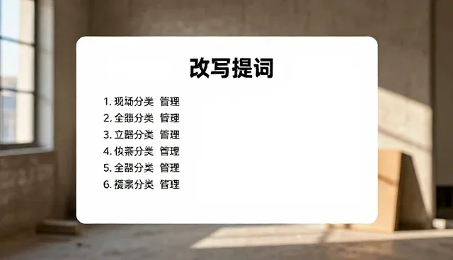 文案提示词怎么分类？如何有效管理？